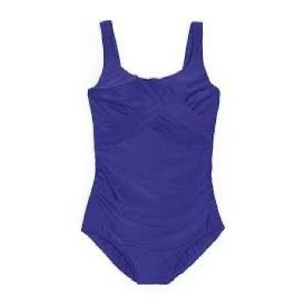 Lands End Women’s 24W DDD Cup Slender Carmella One Piece Swimsuit Tummy Control